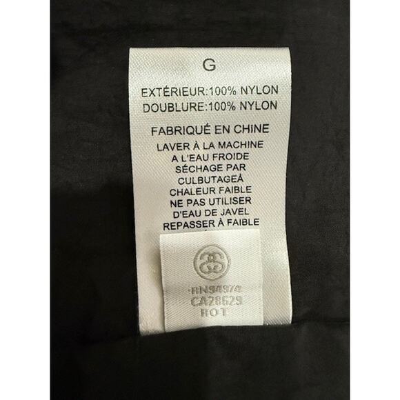 Stussy Long Nylon 2-Button Front Closure Lightweight Windbreaker Coat - Size L - Picture 14 of 16
